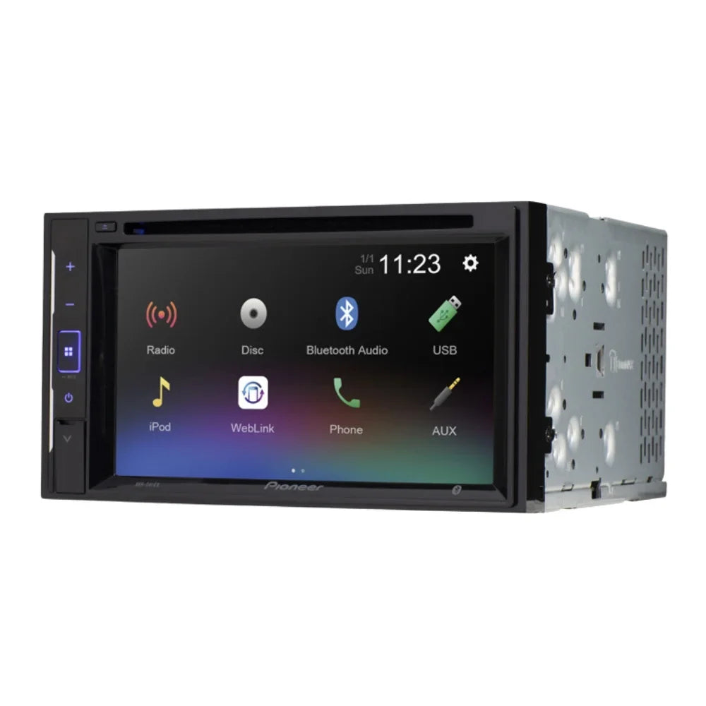 Double 6.2" DIN Kit/in-Dash Receiver for Stereo KIT5000 Honda Touchscreen AM/FM W/ 2012 WVGA Car with Digital Bluetooth/Backup Pioneer Civic Camera/Installation Media DVD/CD Bundle