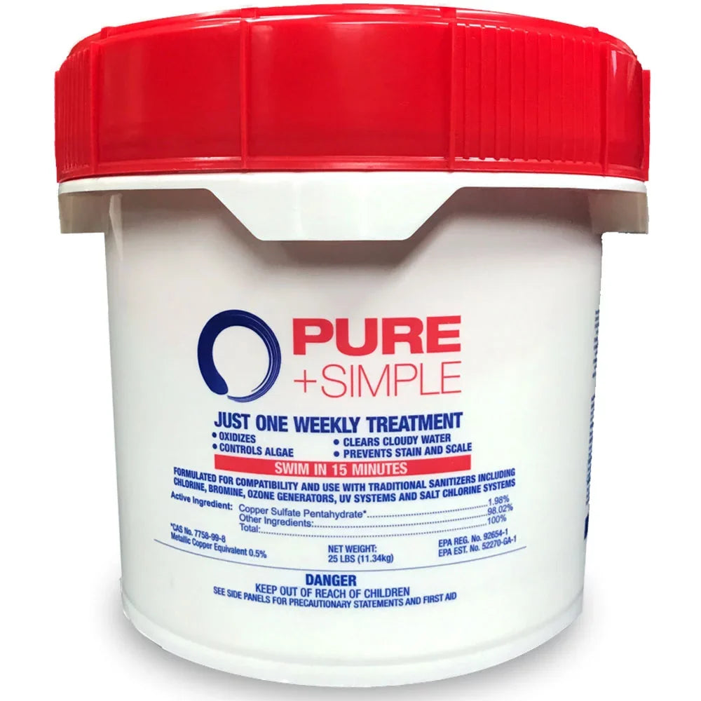 '+ liquid for Pail Pure Pools Weekly LB - Care 10 Swimming Simple