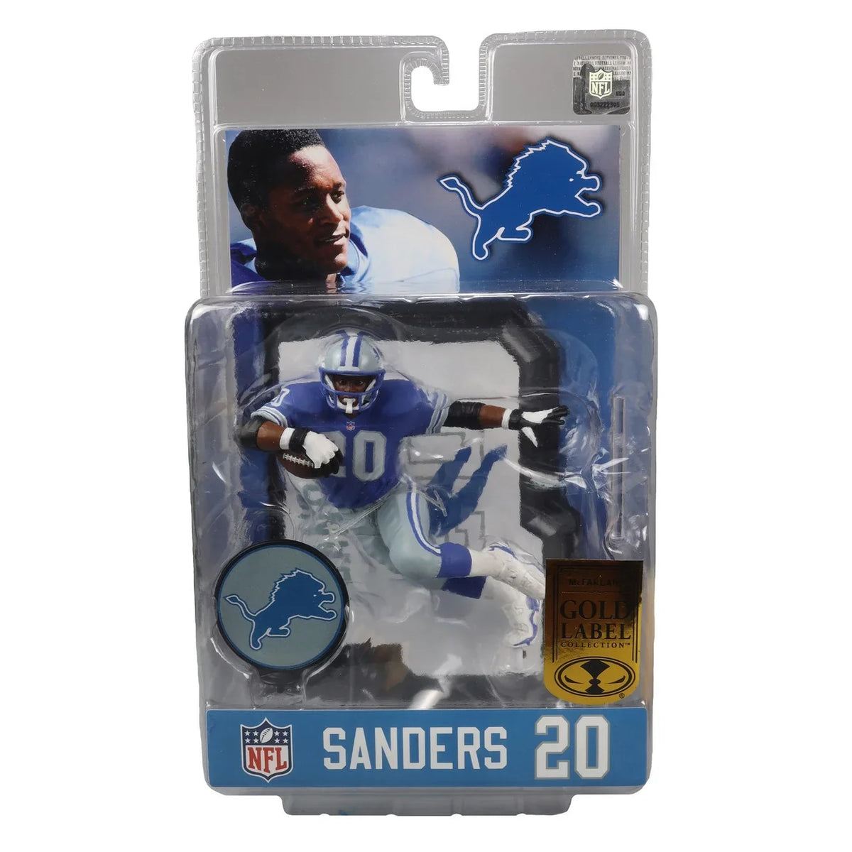 (Blue) Barry McFarlane Posed (Gold Figure 7" Label) (Detroit) Sanders