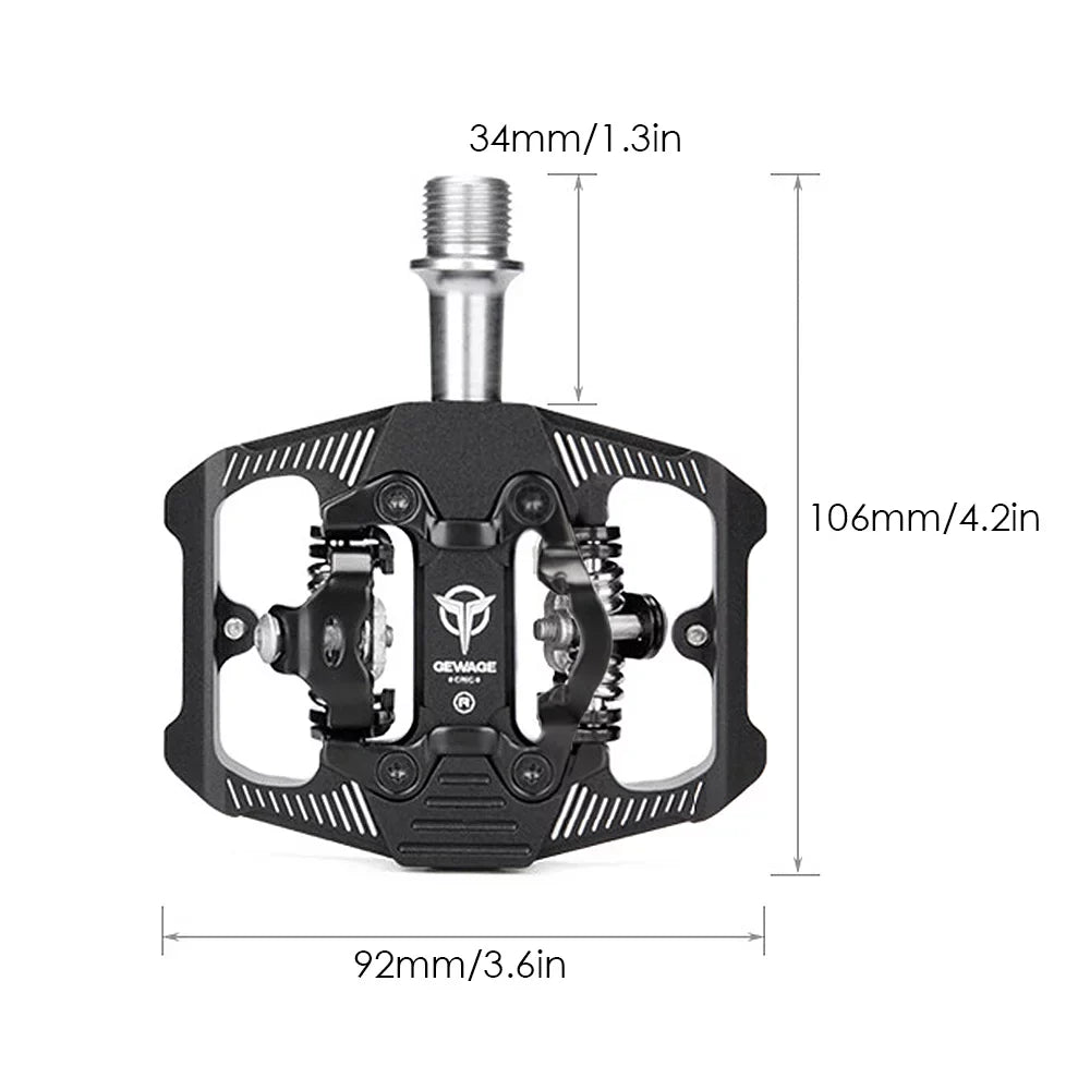Pedals MTB Clip Efficient Transfer Pedals Sided Optimal with Double for Cleats