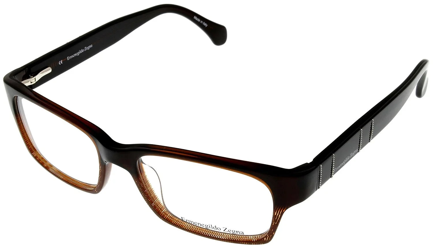 Prescription VZ3134M Temple: Lens/ Frames Satin Rectangular Zegna Bridge/ Unisex Ermenegildo Gunmetal dimension: 0627 55-17-135 Eyeglasses