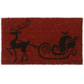 Holiday 30-Inch Nose Red The Rudolph Rubber-Cal 18 Reindeer Christmas Mat, x