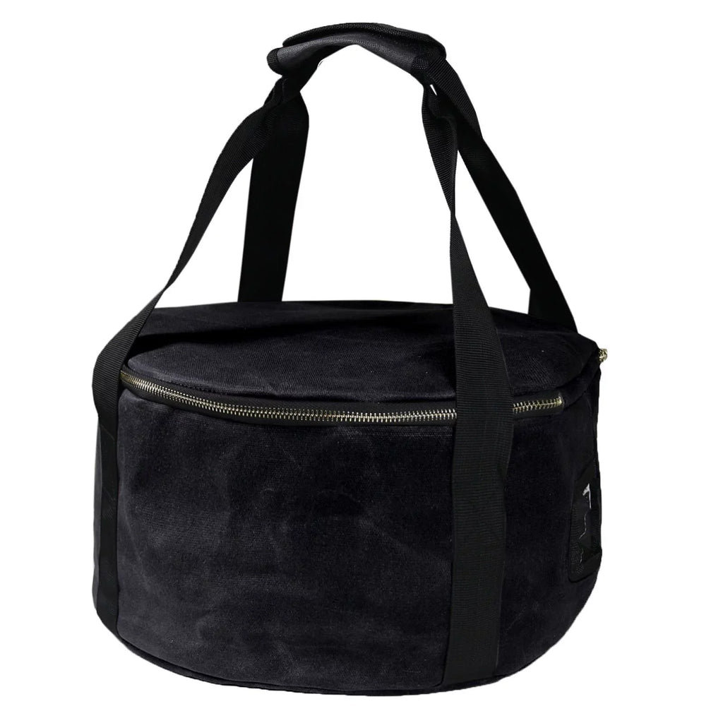 Container for Handbag Oven 12" Bag Camping Dutch - Durable ,exterior Activities Cookware Black Multipurpose ,Fishing Accessories Carry BBQ Bag Storage