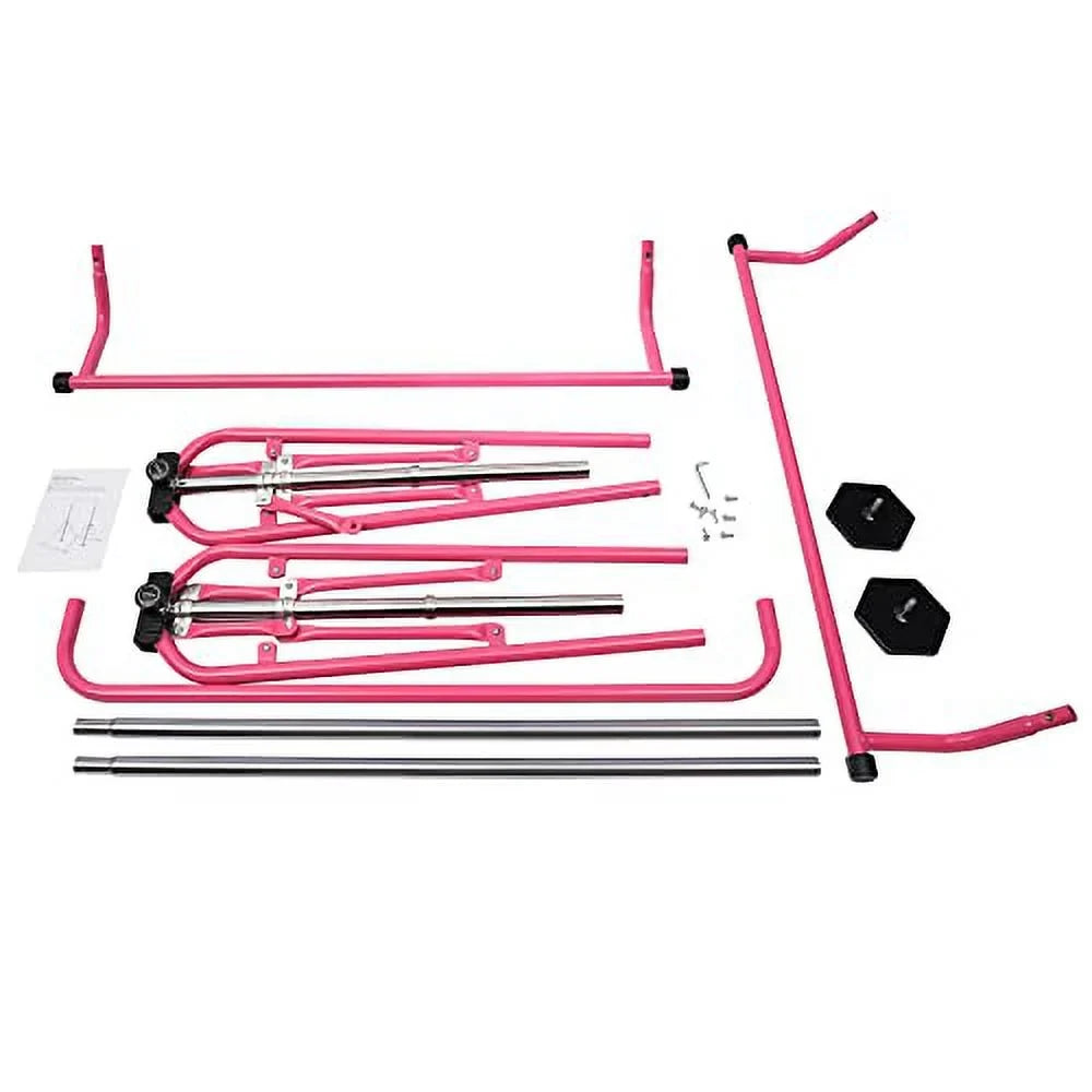 Training Gymnastics and GNJINX Equipment Kids, Bars Height Adjustable Height Home Junior - Folding Adjustable Horizontal for Bar, Gymnastics Expandable