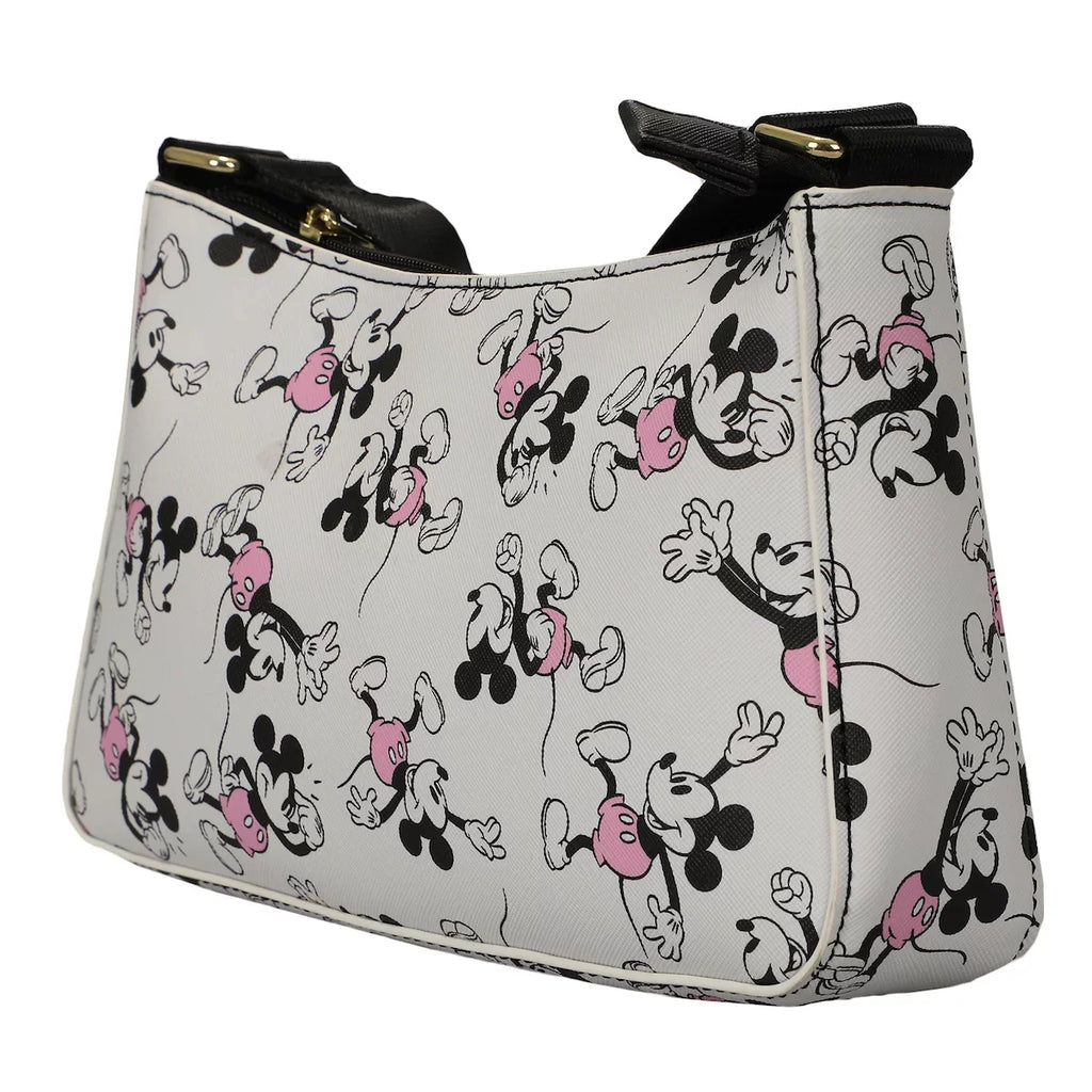 Purse With Mouse Removable Coin Disney Mickey Handbag Women's White