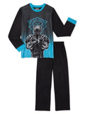 Pants 4-12 and Pajama 2-Piece, Sleep Black Sleeve Set, Boys Top Sizes Long Panther