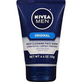 Deep Nivea Original, Scrub 4-Pack For Men Cleaning Face Oz, 4.4
