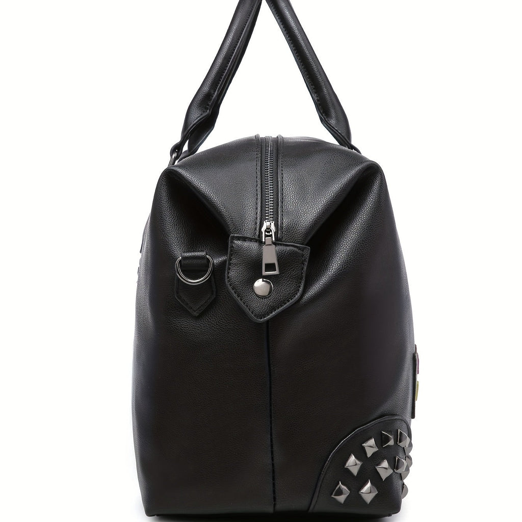 Travel Bag Tote Large Bag Handbag Duffel Weekender Leather Crossbody MICHROE PU