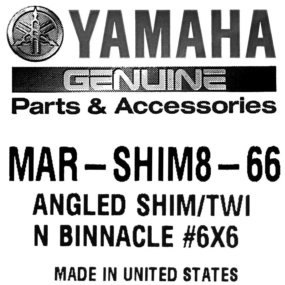 | Twin Angled MAR-SHIM8-66 Inch Binnacle Shim 5 Yamaha 7 x Boat 1/4 1/8