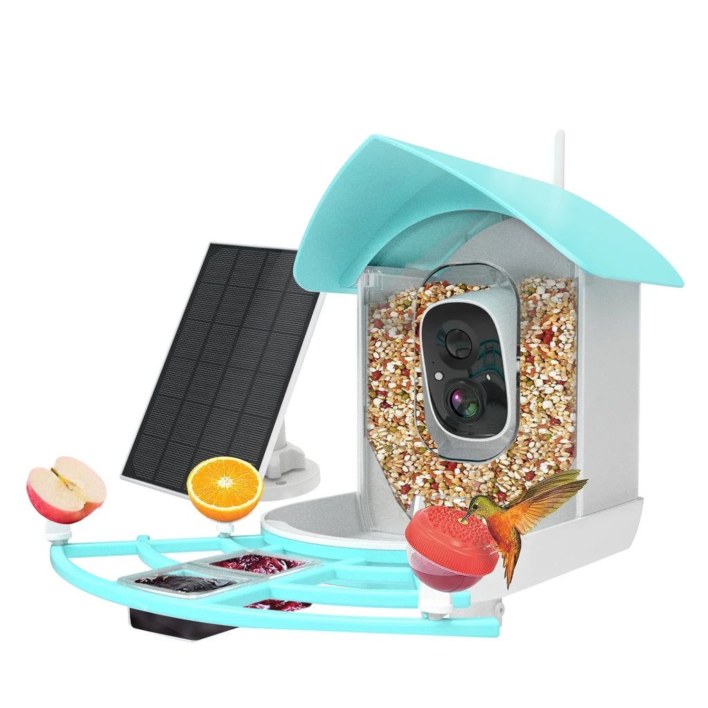With Vico Ai Squirrel Solar Ai Feeder Deterrent Camera Surveillance CameraVideo Wifi Powered Camera Camera With Feeder AppAi Pir Andoer Wireless camera,Feeder Smart 1080p Species Camera