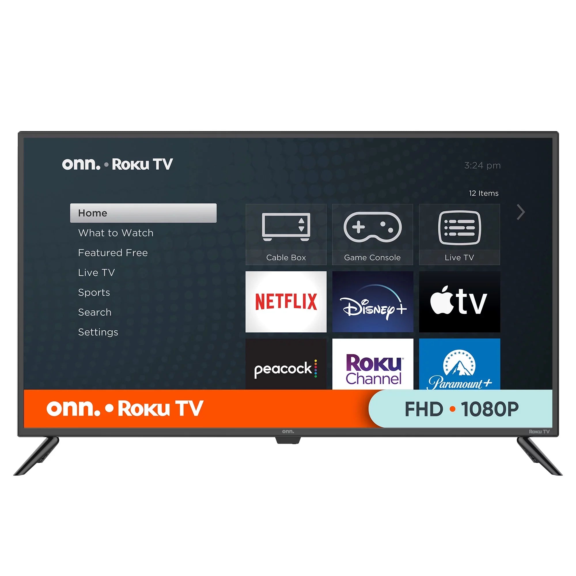 TV onn. FHD Roku Smart LED Class (1080P) (100069992) 43”