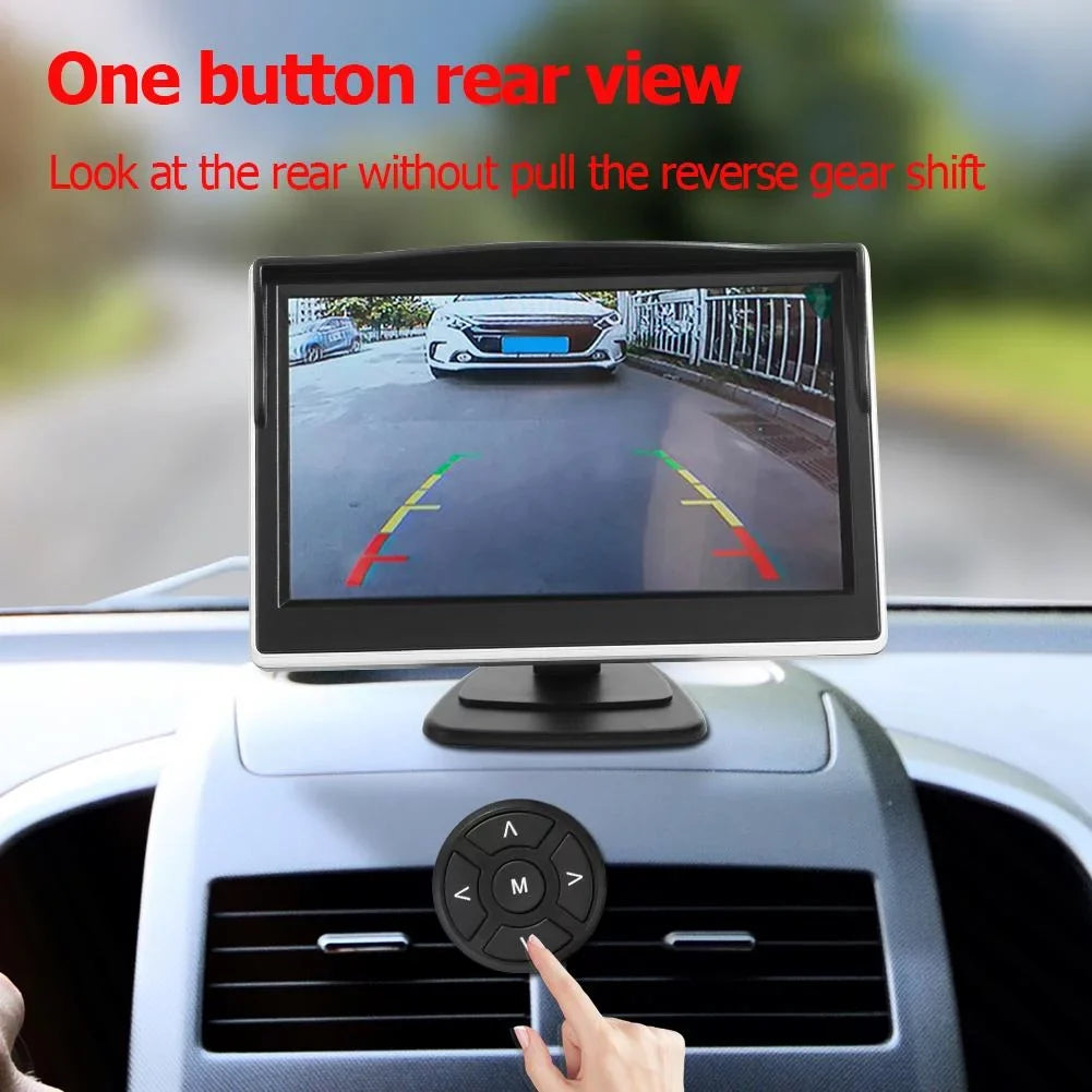 Jocestyle Bird 360 Degree 4 DVR Camera with View Monitor 5in Car System Cam Recording