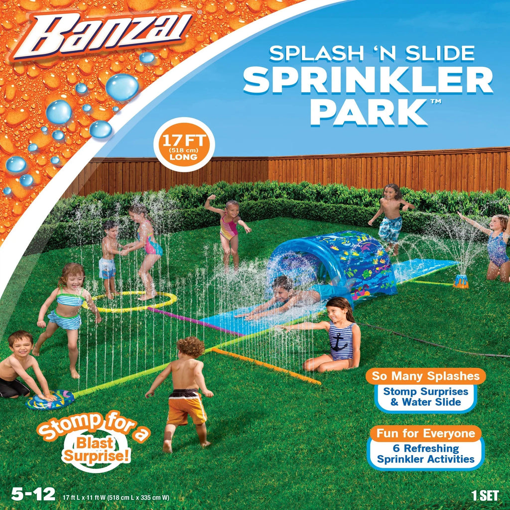 Refreshing Activities Sprinkler Banzai Sprinkler Park Splash 6 Slide - 'N