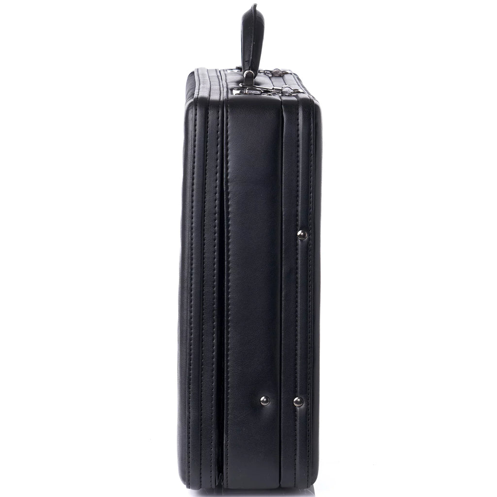 Expandable Lock Attache Hard Alpine Swiss Dual Case Combination Side Briefcase