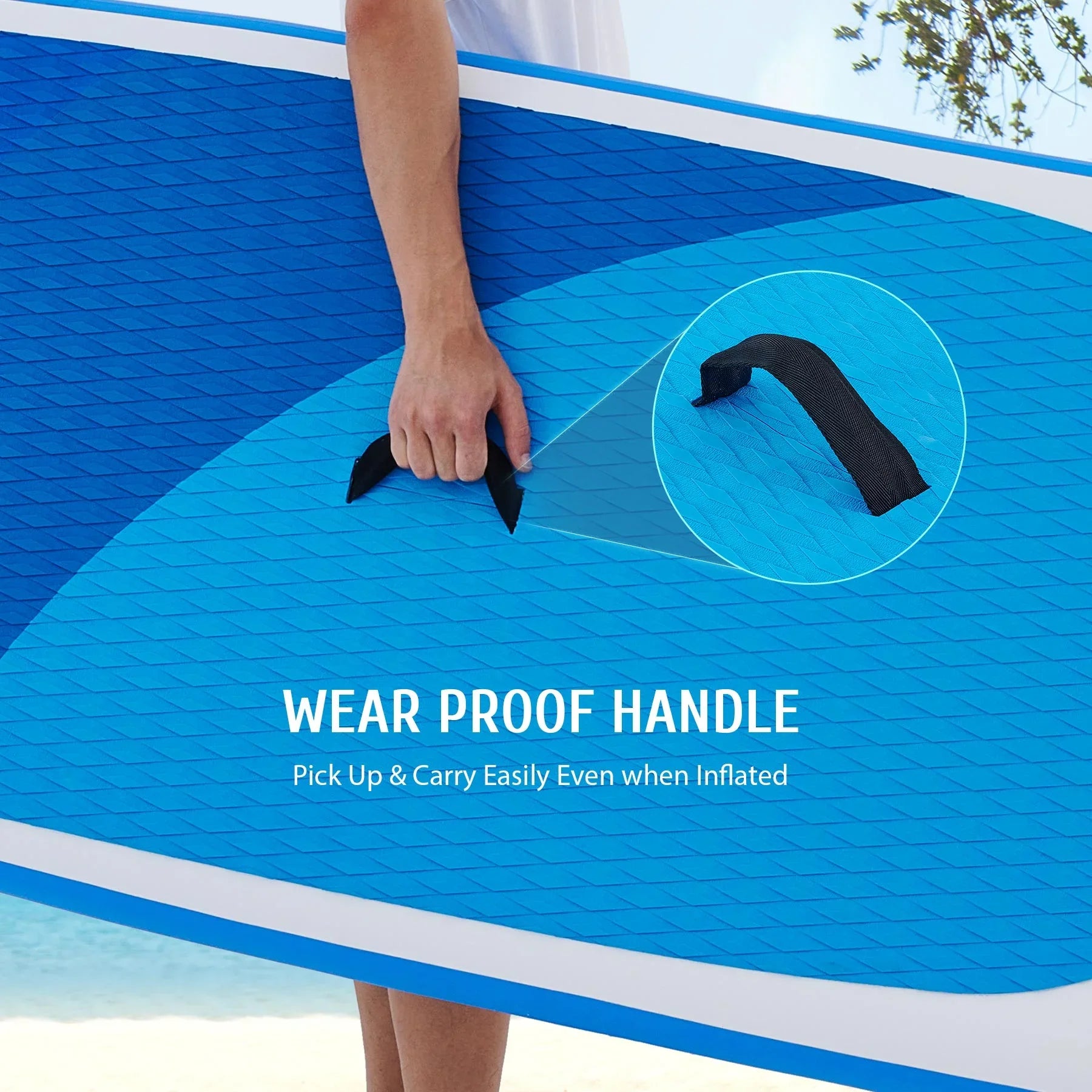 w Set, Paddle Board Board Accessory Inflatable SUP Blue for Hybrid 10'6" Preenex Adults