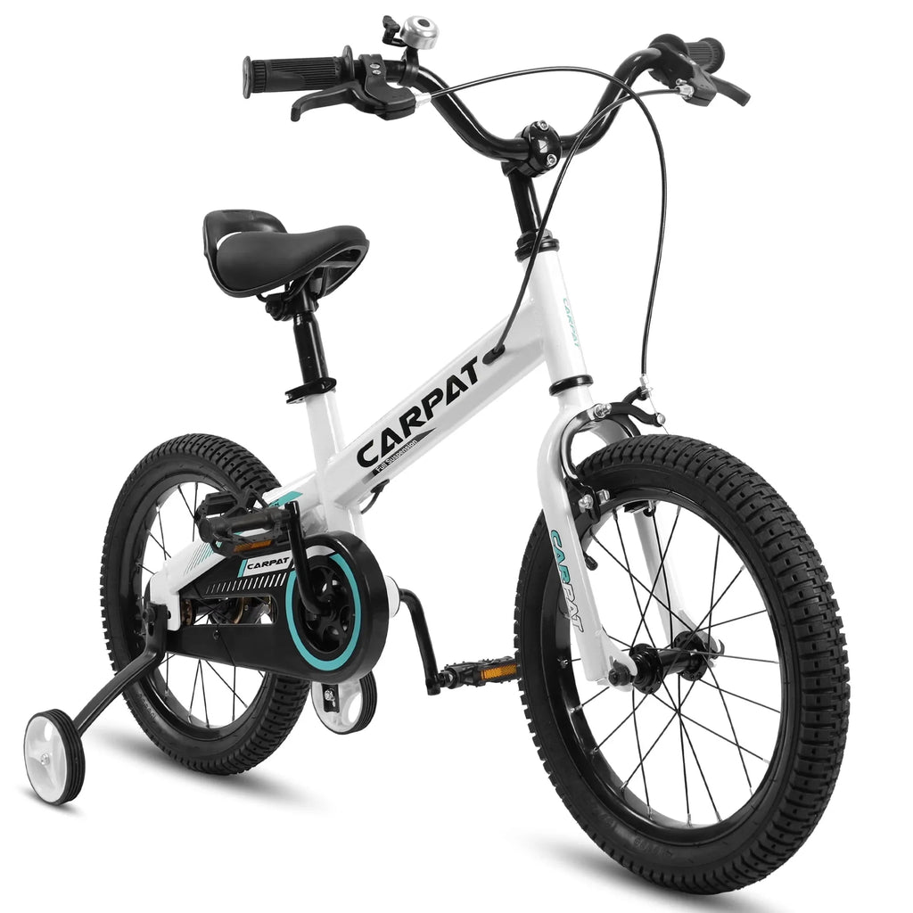 1-Speed Removable Baby Child Girls Bike Kids' 14 Training Wheels, With Brake Boys Inch Coaster+U 3-5 Toys, Taktack Bicycles Wheels Years, For