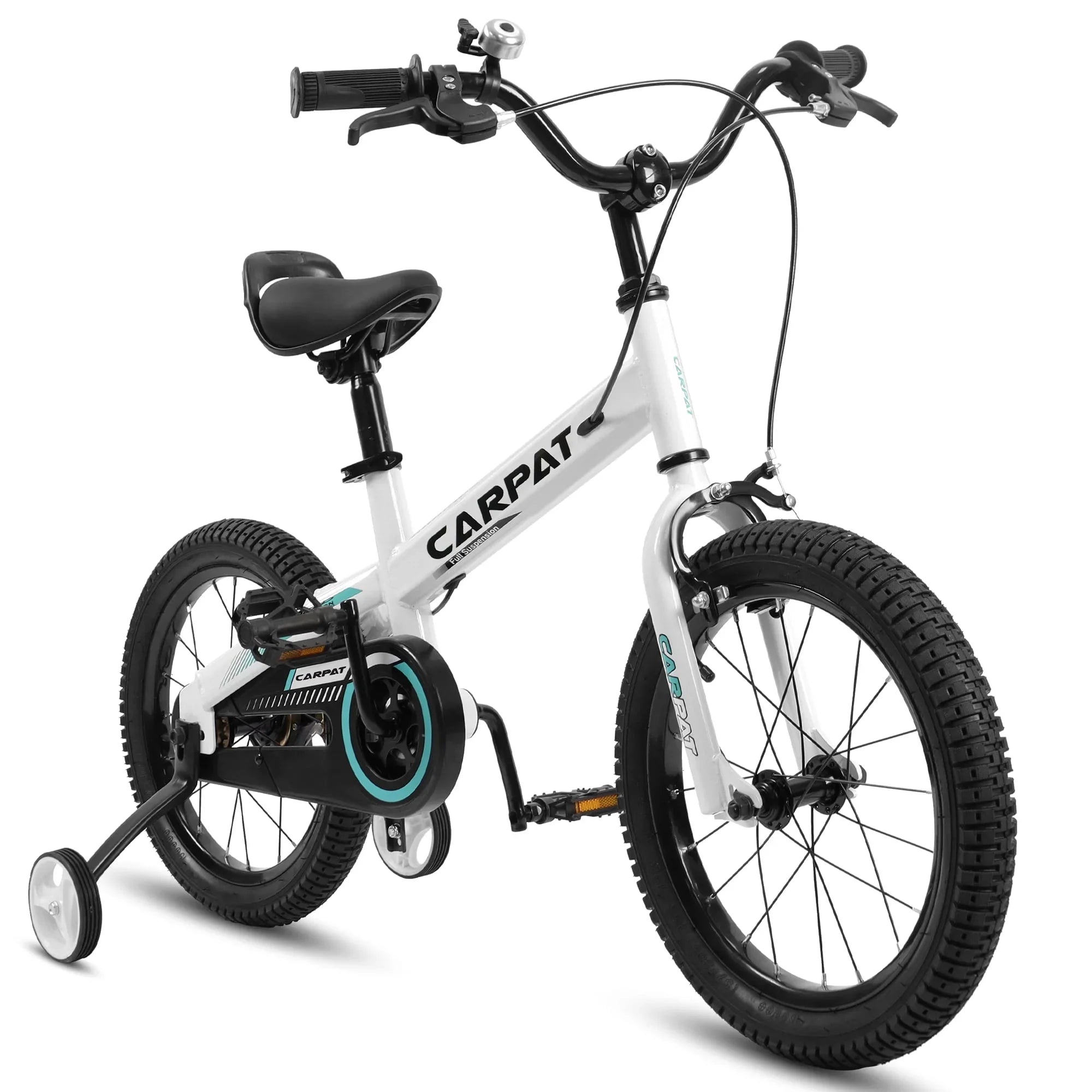 1-Speed Removable Baby Child Girls Bike Kids' 14 Training Wheels, With Brake Boys Inch Coaster+U 3-5 Toys, Taktack Bicycles Wheels Years, For