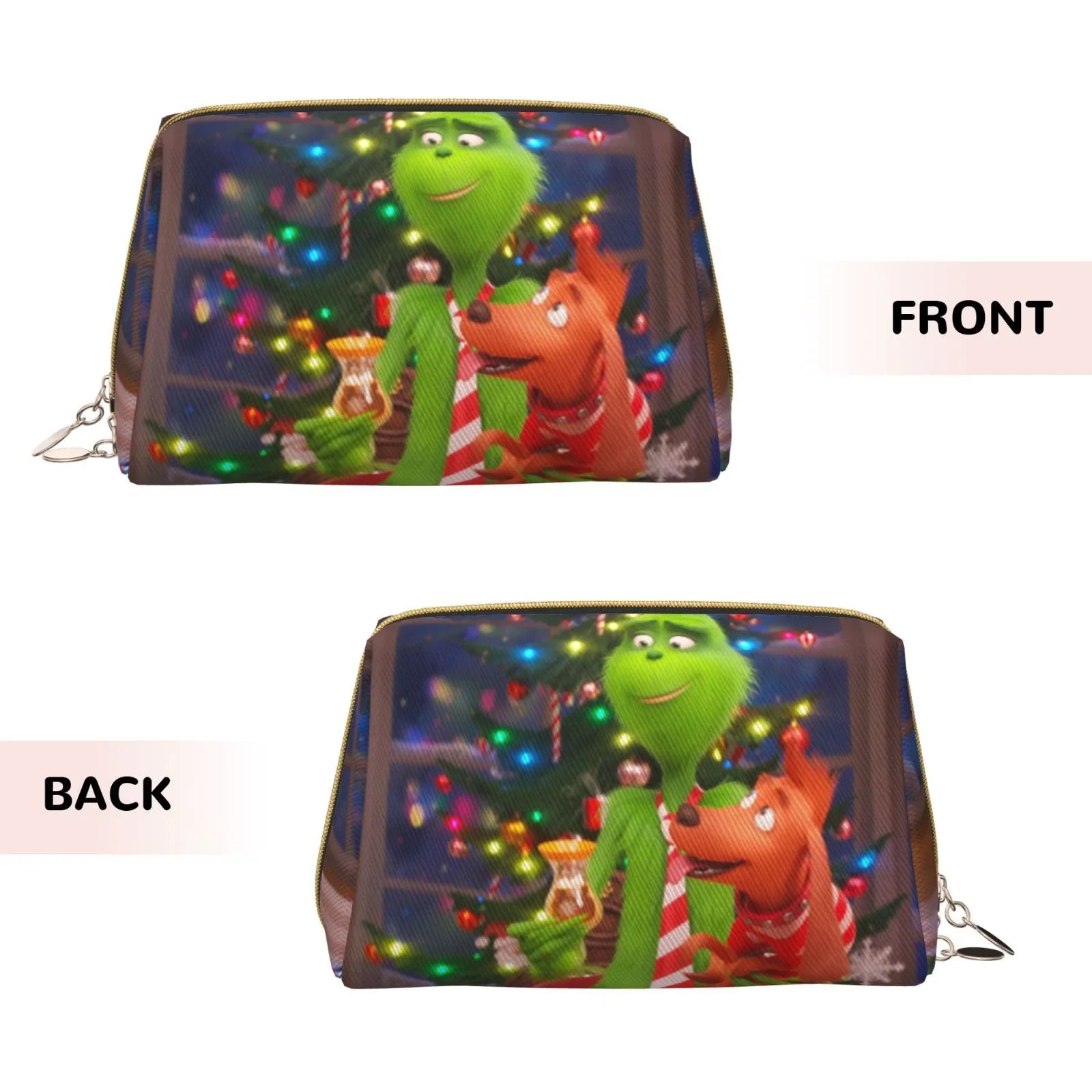 Toiletry Purse Pouch Organizer Leather Portable Storage Makeup Film Travel Grinch Bag Bag Gift Cosmetic