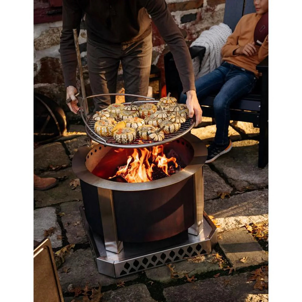 W pk Silver 1 X 27 Breeo Grill 34 in. Camp Outpost H 24 in.