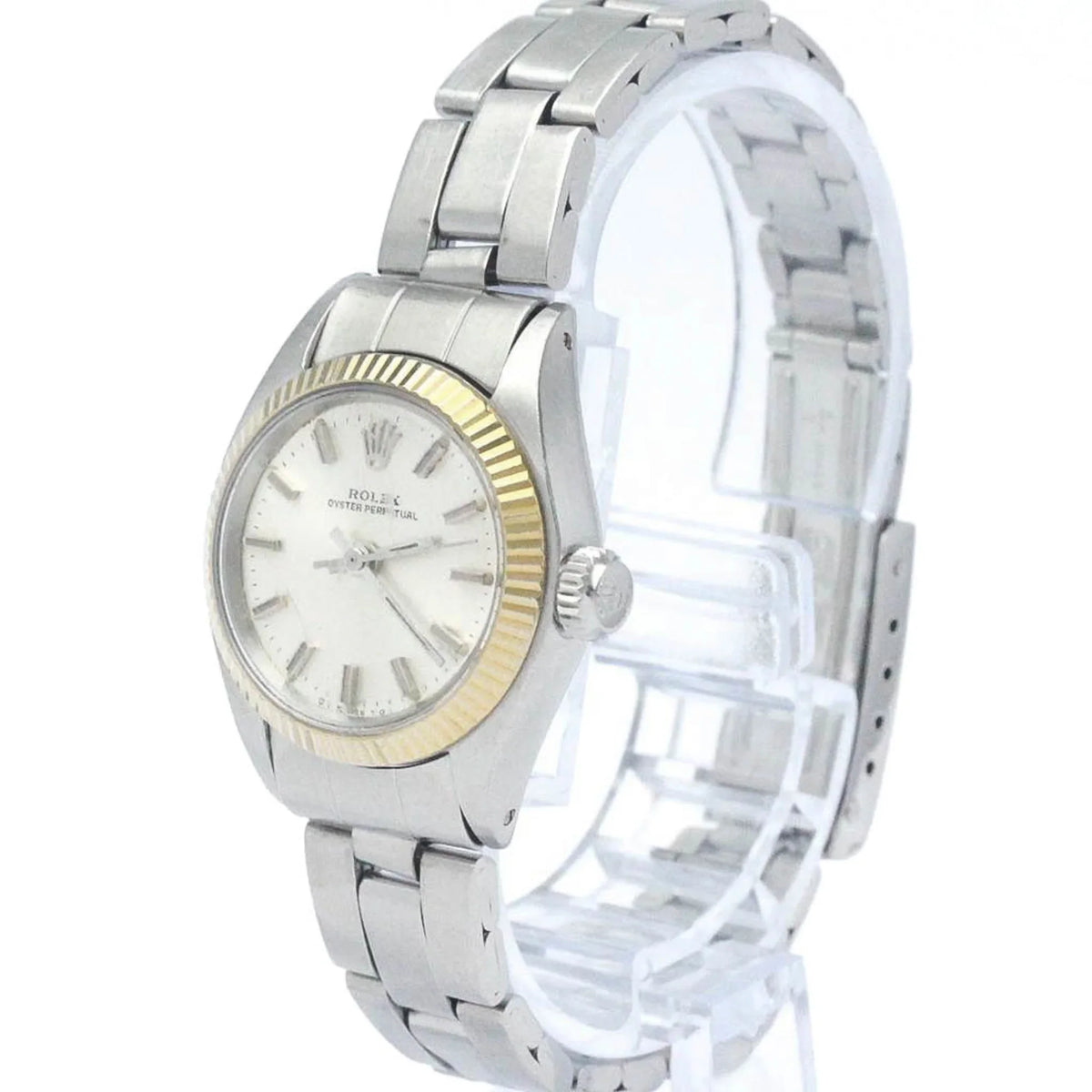 Gold Pre-Owned Vintage White BF565449 Steel Oyster (Fair) Watch Ladies Perpetual 6719