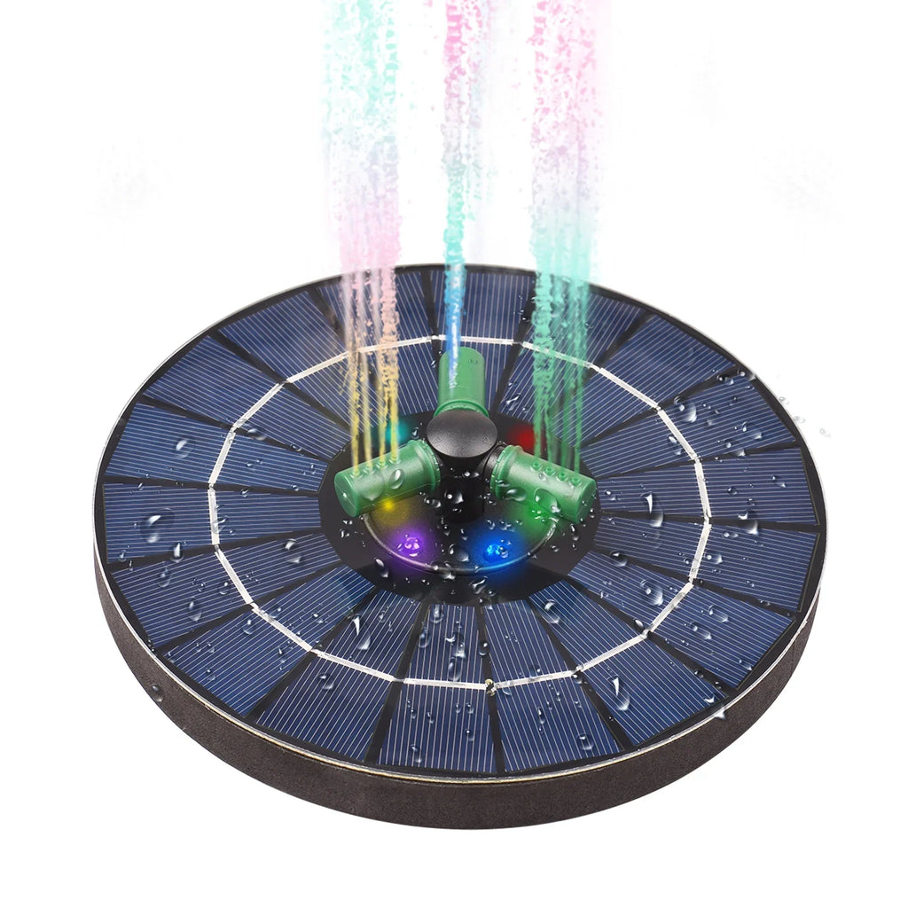 Fountain Small Yabuy Colorful Battery, LED Solar 4W liquid with Rotatable Nozzle for Pump Pond Light