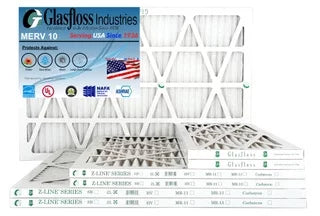 '- 17.5x7/8 10 - Filter inch) -Qty:4 12.5 13x18x1 x (Actual in Glasfloss MERV Made USA dimension: - Furnace Air