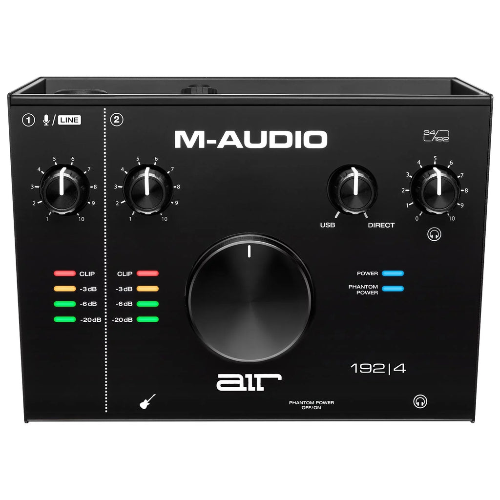 AIR Interface Sure-Fit 2-In/2-Out | 4 24/192 Cables Package Audio USB M-Audio XLR 192 Universal 10FT Yellow with
