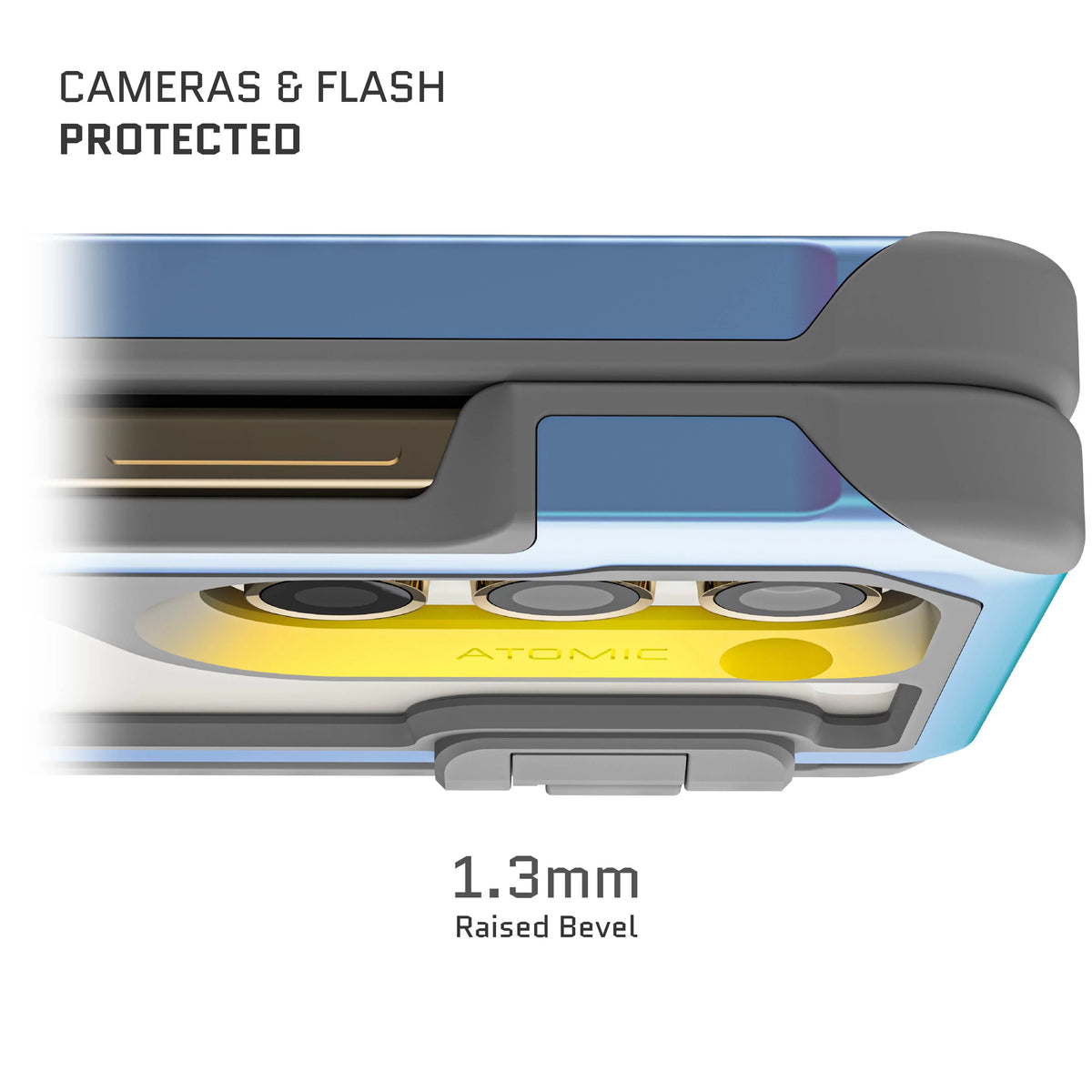 Fold Phone Atomic Galaxy Ghostek Metal Cover Slim (Prismatic) Z 5 Clear Aluminum Case
