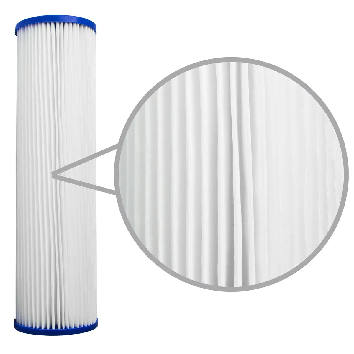 Cartridge Poly liquid micron 20x2.5" 10 Filter Pack 25 Pleated