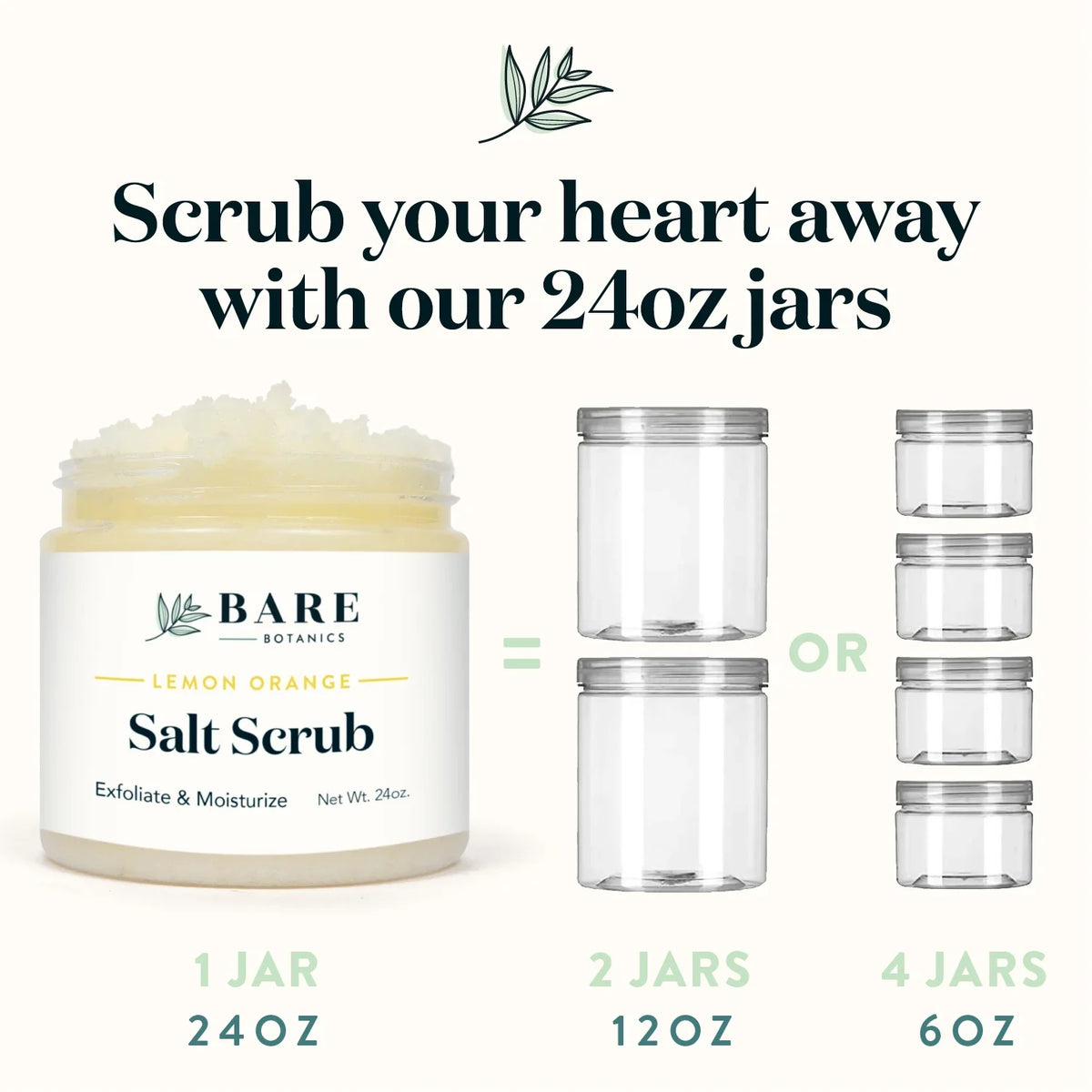 Scrub Orange Body Salt Botanics Scrub Bare oz Lemon 24 Sea