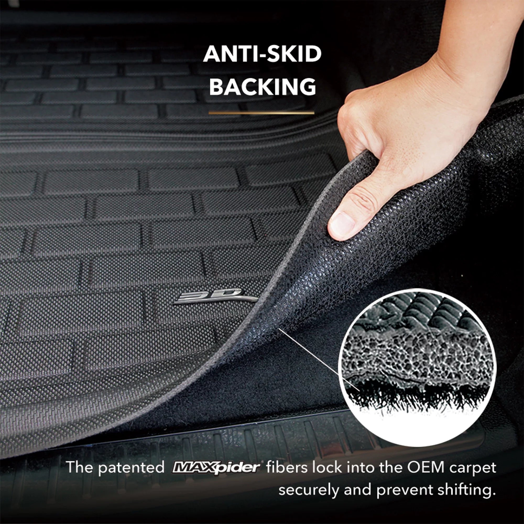 3D (BLACK) Liner Liner - with KAGU 2013-2016 MAXpider Cargo compatible CX-5 MAZDA Cargo