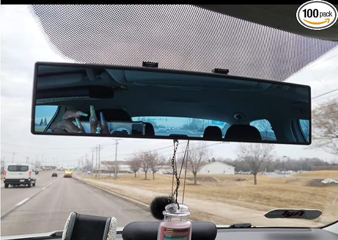 NINGFIST Anti Car Angle Mirror Interior Wide Car view Mirror for Rear Glare Mirror Rearview Accessories SUV Blindspot Mirror Convex Universal Panoramic Broadway Trucks.