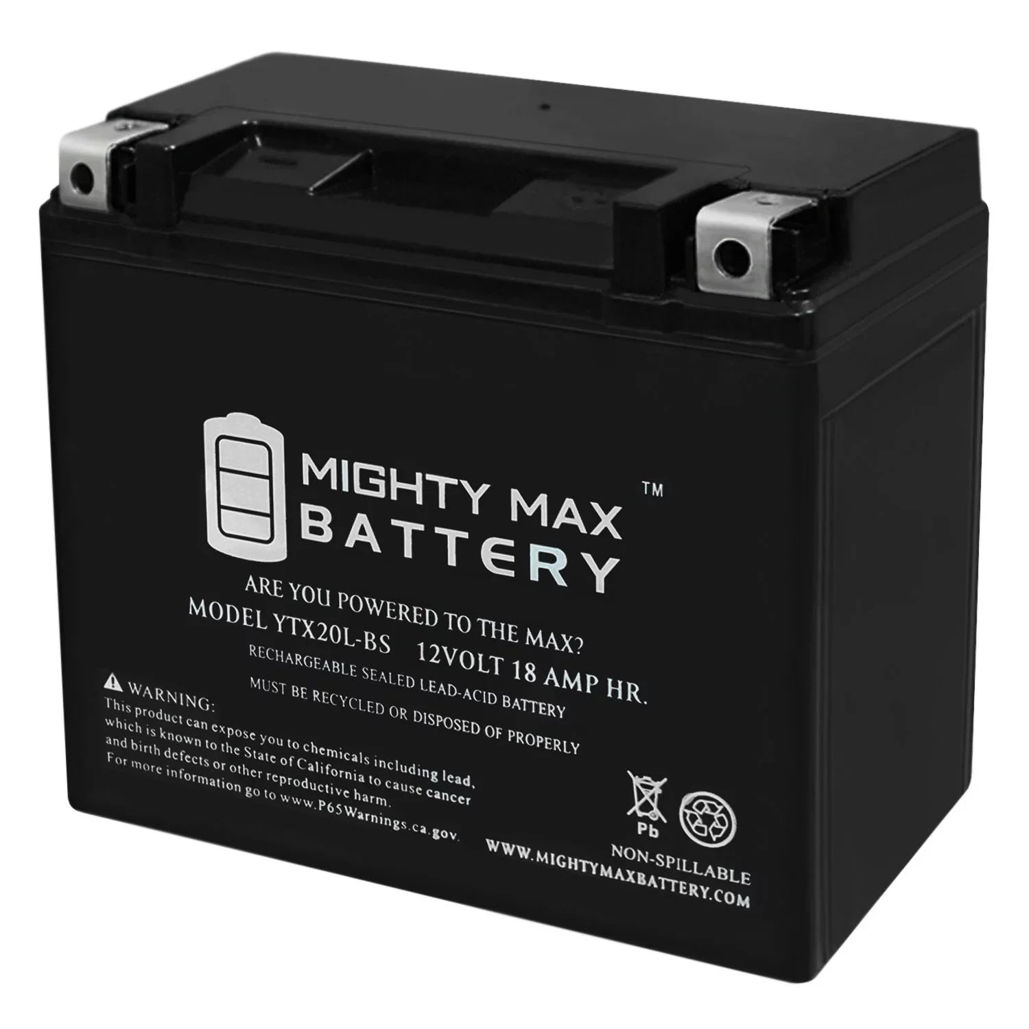 YTX20L-BS for Battery Jet 95-99 Ski Replacement E1F2G1G2 Kawasaki
