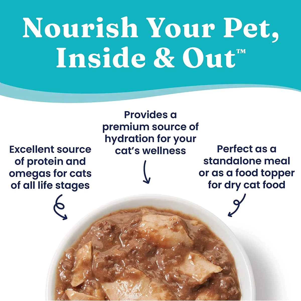 '- Vitamins, Gravy & with Superfood, Wet in - Grain Minerals Protein, 16ct/6oz Gluten Can Shreds Gravy - Solid Shreds Real Fish Amino Food Cats for Cat Gold - Tuna Canned with Acids Free &