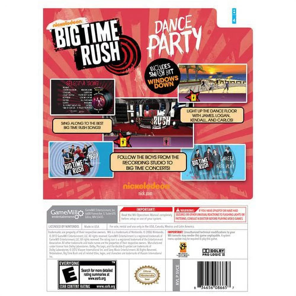 Game Big Wii, Nintendo Time Rush, 83465608665 Mill,