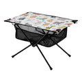Elephant Beach with Giraffe Table Bear exterior Table Travel Portable Table Fox Camping for Bag Fishing Folding Storage Compact Picnic BBQ Cartoon