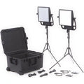 2x Kit Traveler LED with Gold-Mount Plates Astra Bi-Color Battery 2-Light 105W 6X