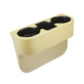 Car Storage Organizer Pocket Console Filler Cup Holder Side Gap Seat Car Beige Multi-function Box Seat