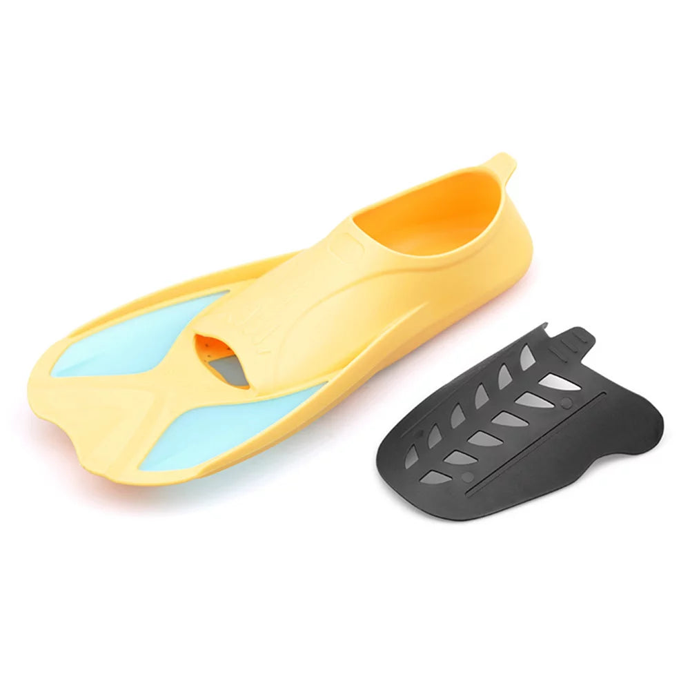 Short Flippers Training Fins for Swimming Snorkeling Swim Carevas