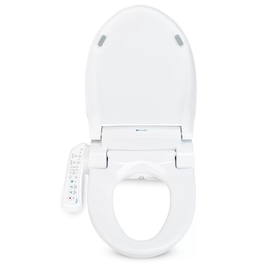and Sidearm, Steel Seat Bidet with White Dryer Stainless SE400 Round Brondell Nozzle, Swash
