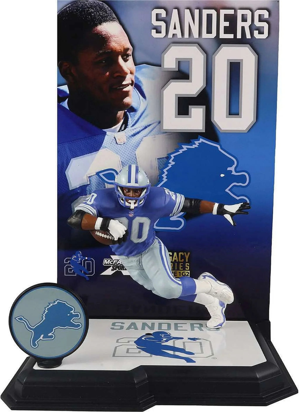 (Blue) Barry McFarlane Posed (Gold Figure 7" Label) (Detroit) Sanders