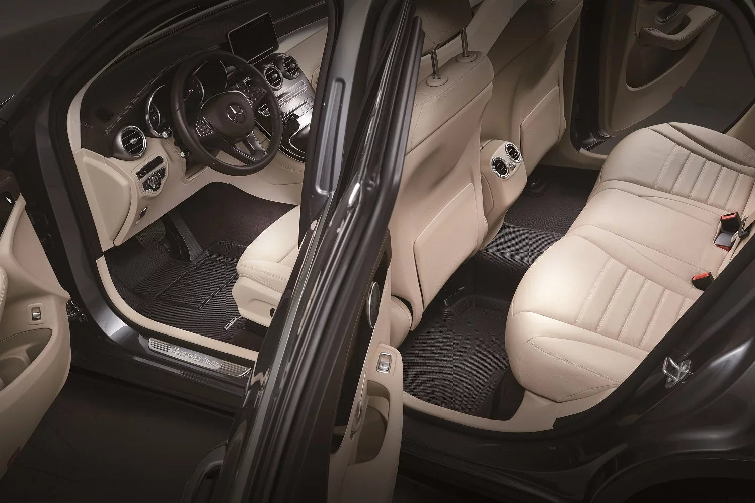 SUBARU Full Set Mat FORESTER compatible 2019-2024 - KAGU 3D with (BLACK) Floor MAXpider