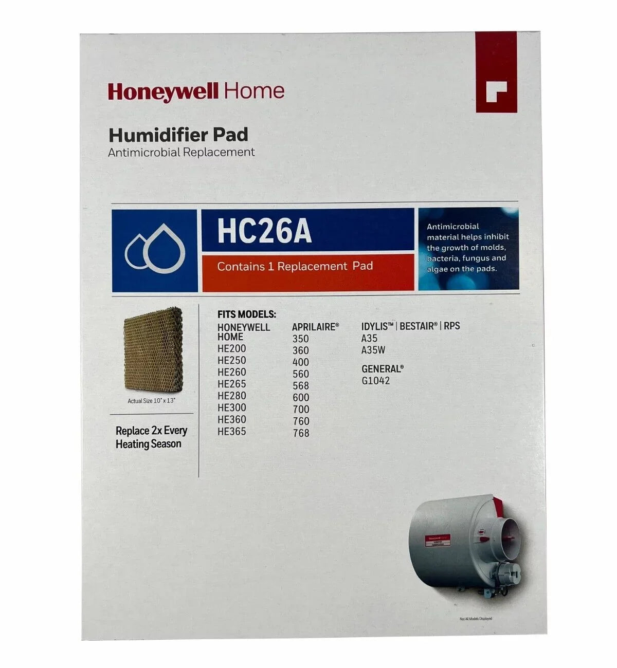 Pad 10 HC26A1016/U Humidifier Honeywell Filter Replacement