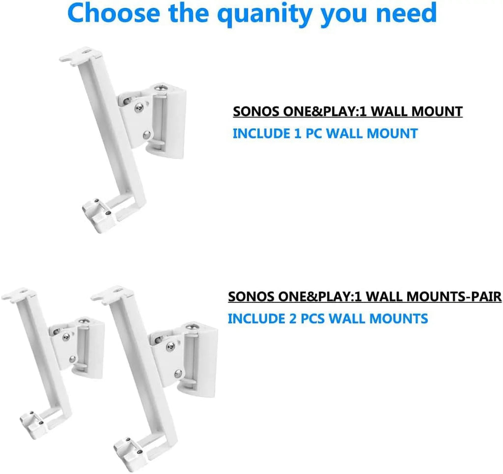 Mounts SL and Both Bracket Tilt,Compatible (Swivel Wall Speaker ONE/SONOS and ONE SONOS for 1 Play SONOS SONOS with