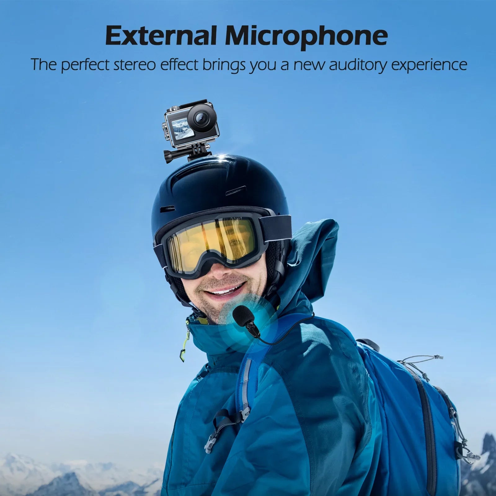 Camera Underwater WiFi Campark Action Waterproof Camera 4.0 Camera External 20MP Sports Ft Zoom Remote Support Control EIS 4K Mic 30FPS Camera 131 Vlog