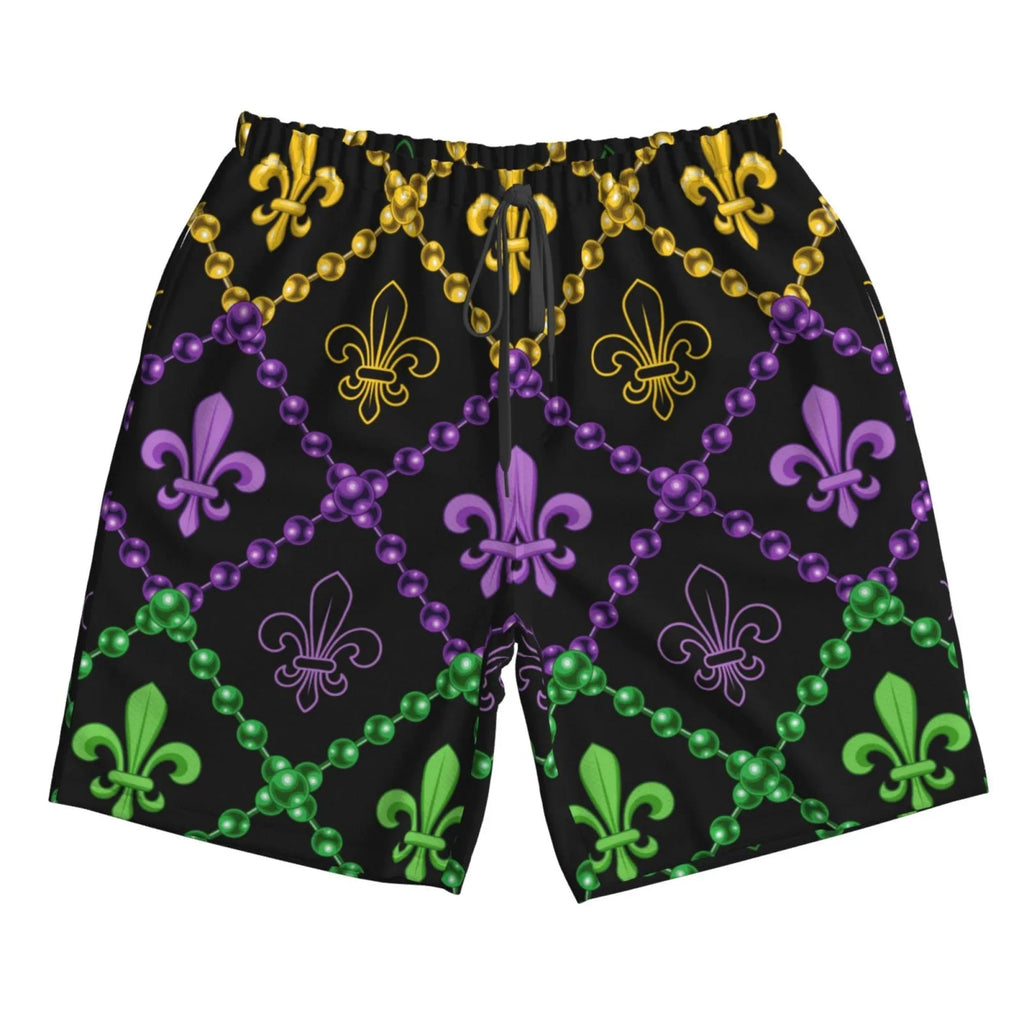 Trunks Swim Beach Shorts Mardi Gra Funny Geometric Quick With Lukts Dry Swim Shorts Mens