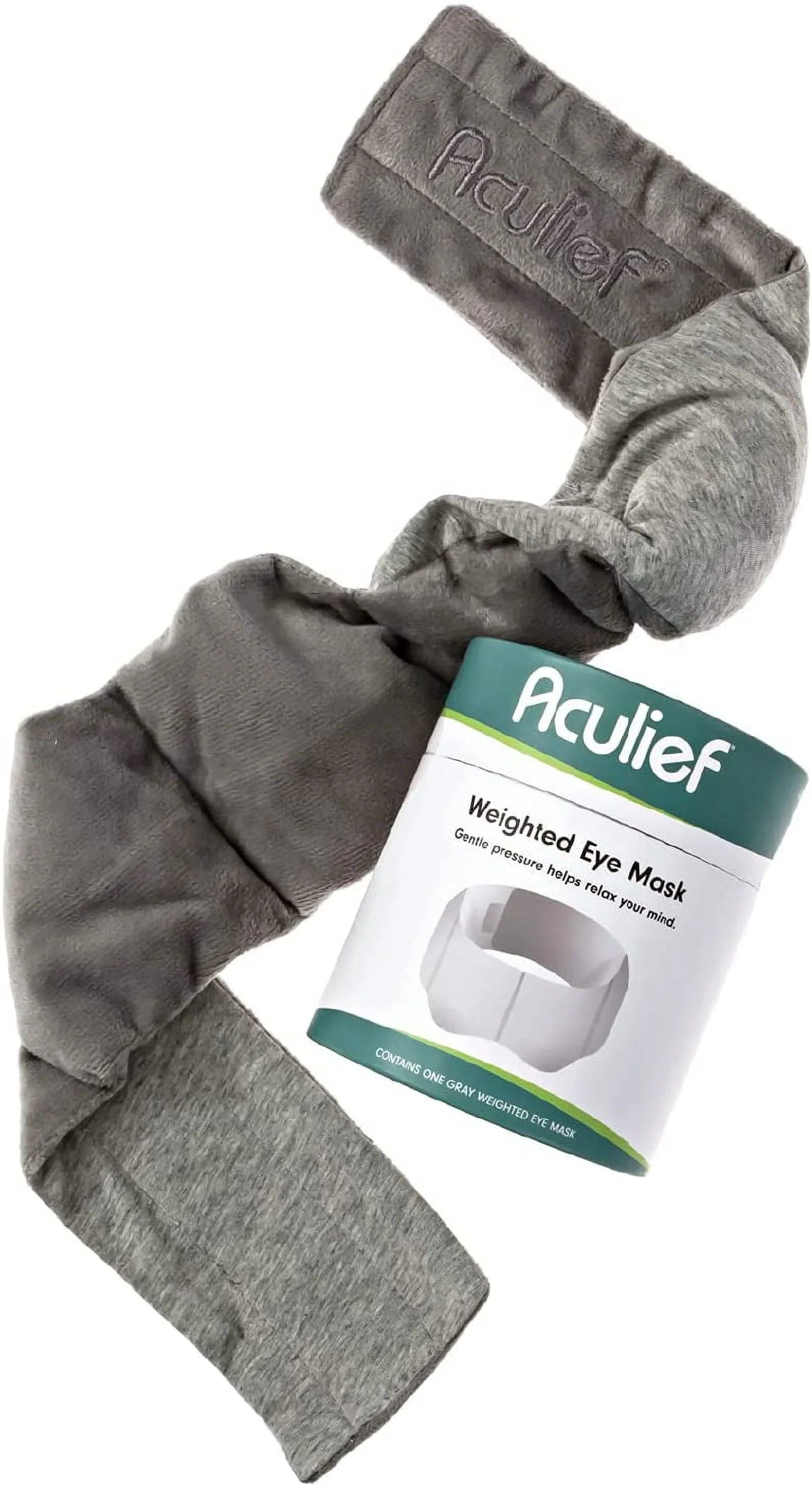 & Aculief Weighted Relief Aid to Mask Eye Stress Headache