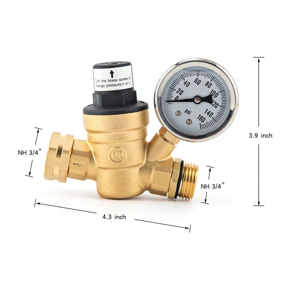 Brass Filter Valve Pressure With With Pressure Reducer Pressure 0-160psi Inlet 0-160psi liquid And Reducer And liquid GoolRC Valve,0-160psi Adjustable Brass Screened Rv -free With Valve -free