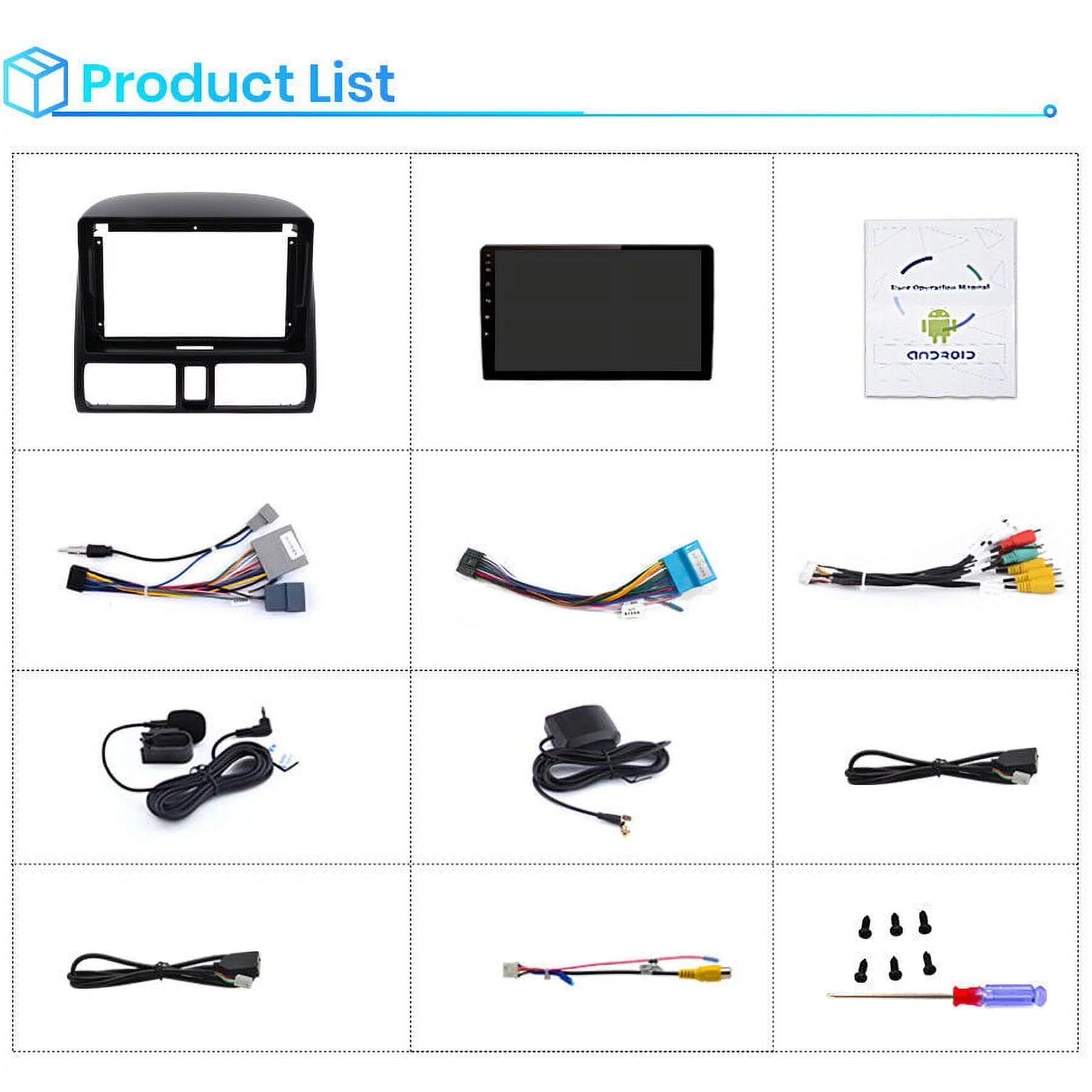 2002 Touch with AWESAFE Car GPS Auto 2003 Android 9 Navigator Inch WiFi Bluetooth Honda for Screen Radio CRV FM Carplay 2004 Mirror Link 2005 2006,1+32GB Stereo 2001 Radio