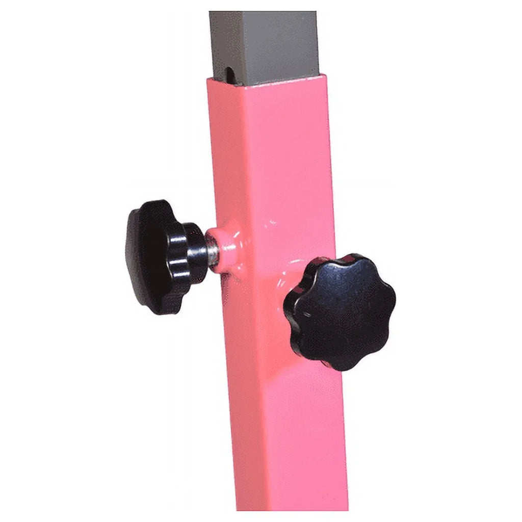 Kip Home Strong Legs, Curved FT, 5 Gymnastic Durable Pink Bar, Junior Star-TD Kids, Adjustable Equipment, for 3-5 Expandable Horizontal Gymnastics, Heavy and Height Training Duty Bar